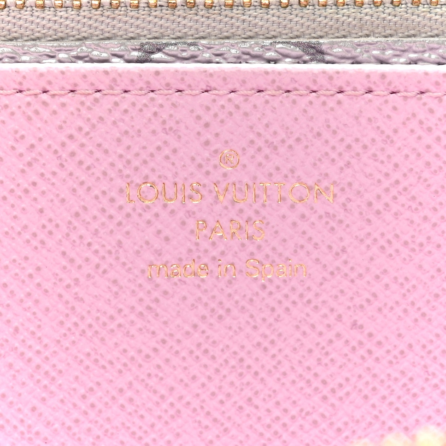 Metallic Monogram LV Garden Zippy Wallet Silver