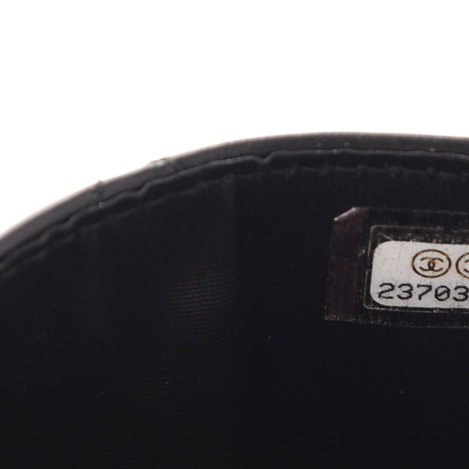 Chanel Aged Calfskin Quilted Lucky Charms Reissue Card Holder Black 8 of 9