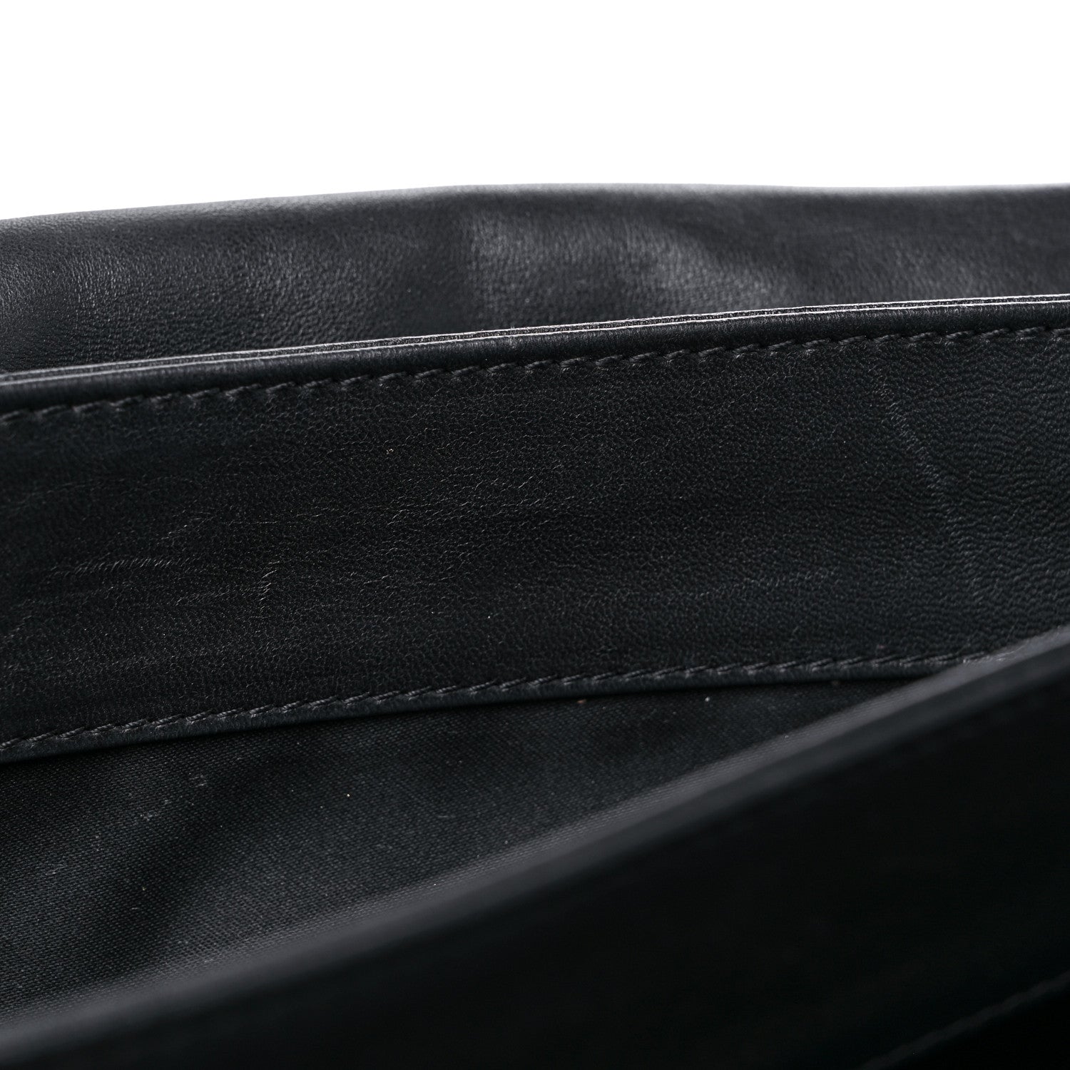 Chanel Lambskin Quilted Jumbo 3 Flap Black 13 of 21