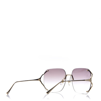 Gucci Oversized Sunglasses GG0646S Gold Brown 4 of 8