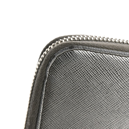 Prada Saffiano Metal Zip Around Wallet Argento 14 of 18