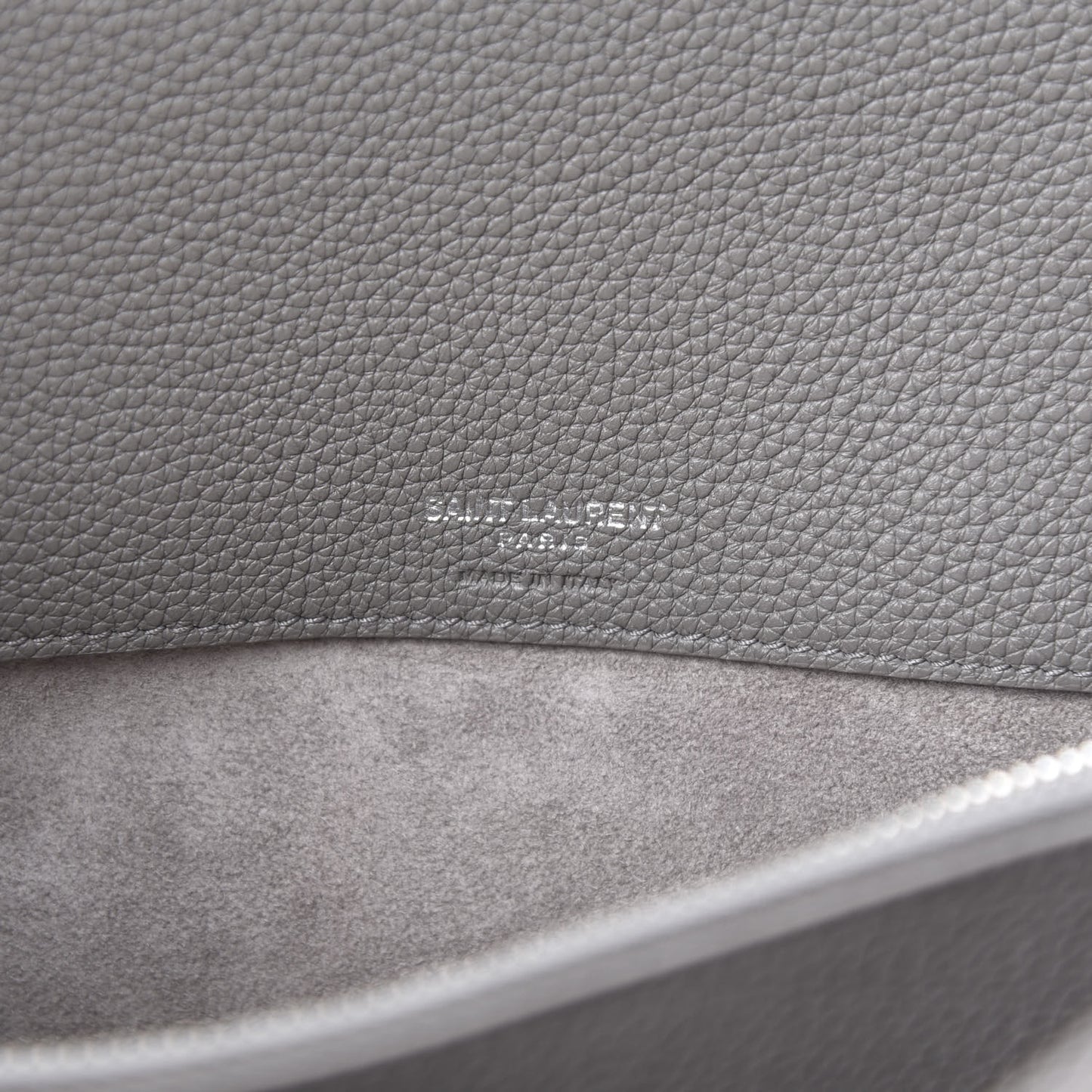 Grained Calfskin Small Supple Sac De Jour Mouse Grey