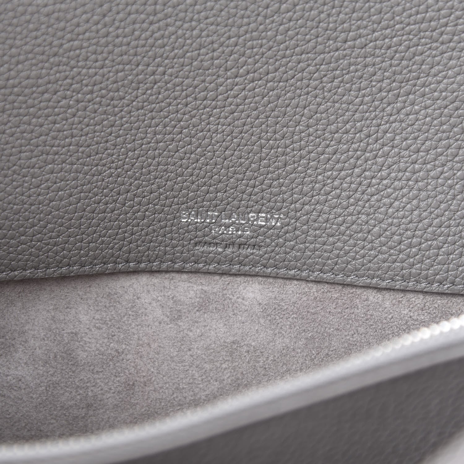 Saint Laurent Grained Calfskin Small Supple Sac De Jour Mouse Grey 6 of 18