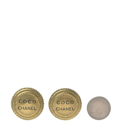 Chanel Coco Clip On Earrings Gold 2 of 5