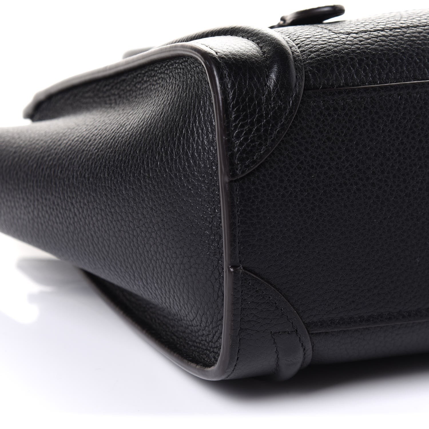 Celine Drummed Calfskin Nano Luggage Black 9 of 12
