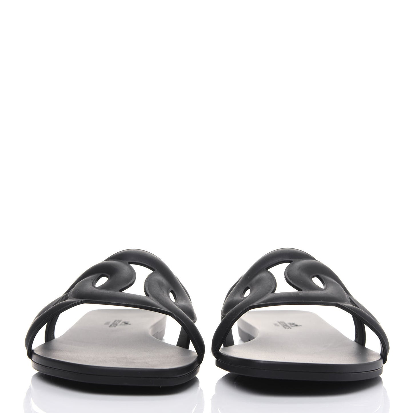 Rubber Aloha Sandals 38 Black