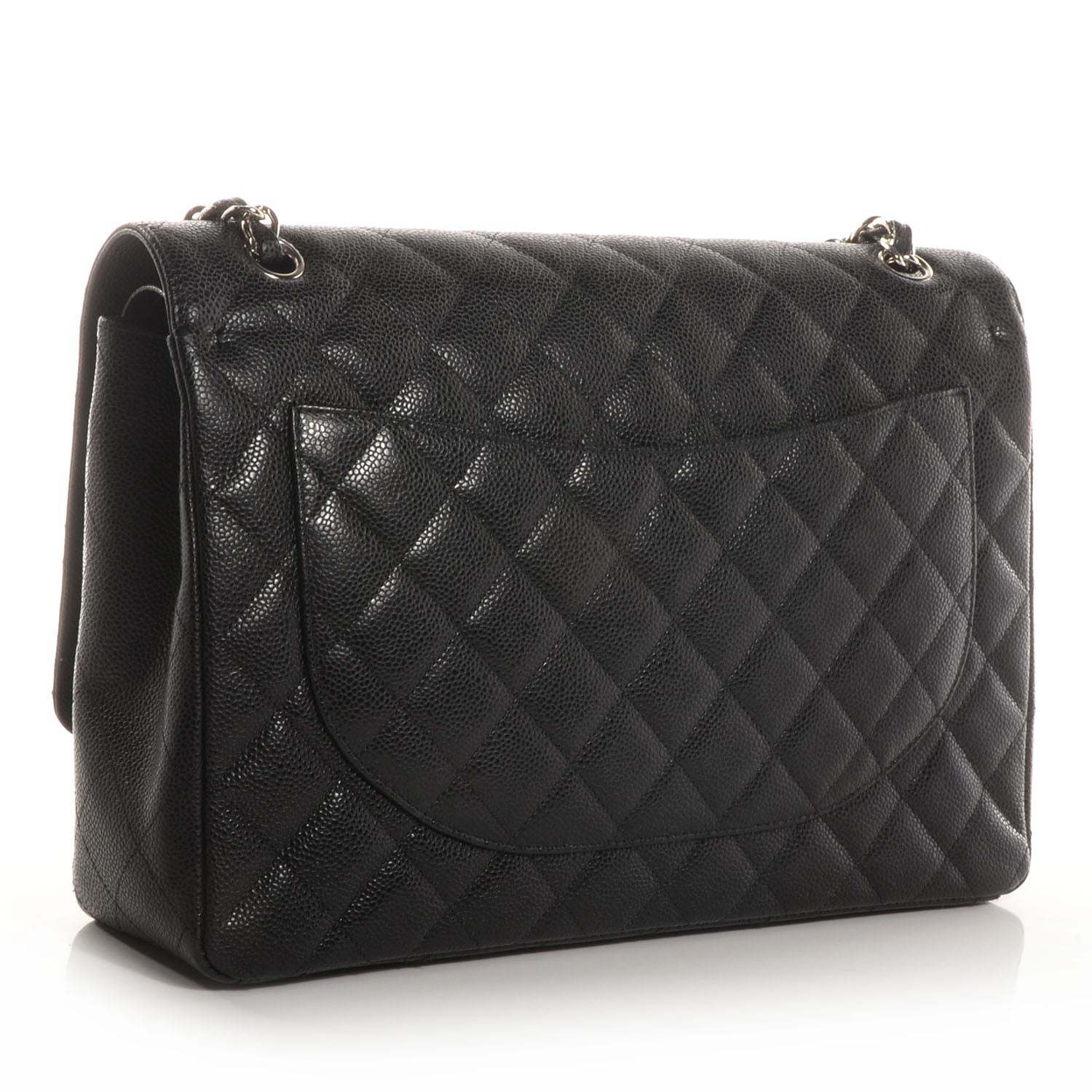 Chanel Caviar Quilted Maxi Double Flap Black 3 of 9