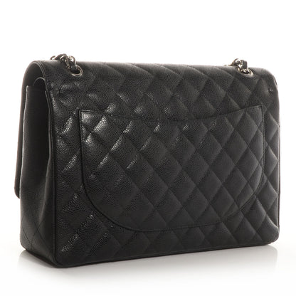 Chanel Caviar Quilted Maxi Double Flap Black 3 of 9