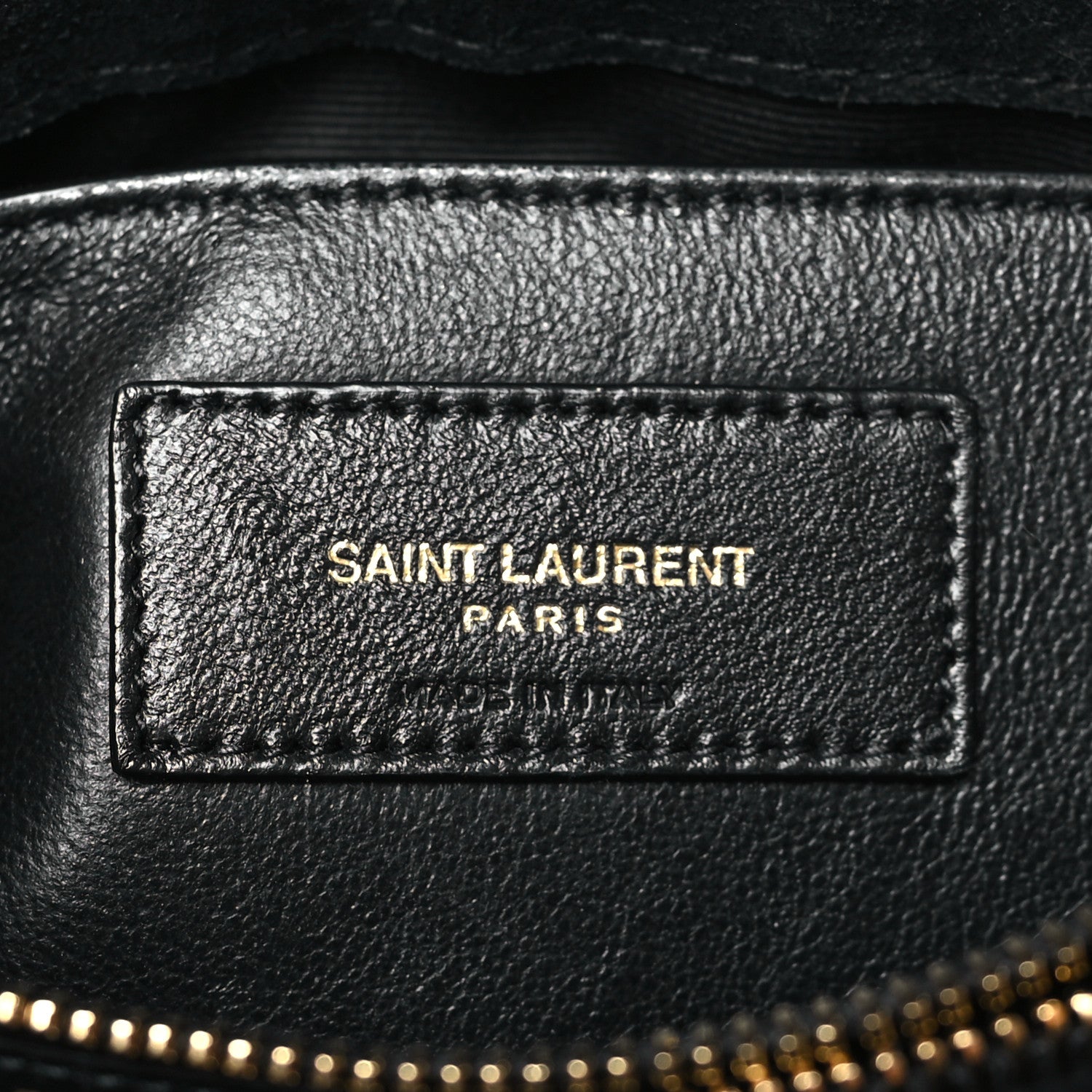 Saint Laurent Patent Y Quilted Monogram Small Loulou Chain Satchel Black 6 of 9