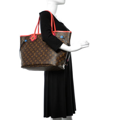 Louis Vuitton Monogram Totem Neo Neverfull MM Flamingo 2 of 12