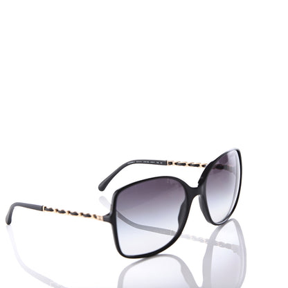 Chanel Lambskin Square Chain Sunglasses 5210-Q Black 6 of 9