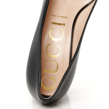 Gucci Malaga Kid Horsebit 75mm Pumps 39 Black 7 of 11