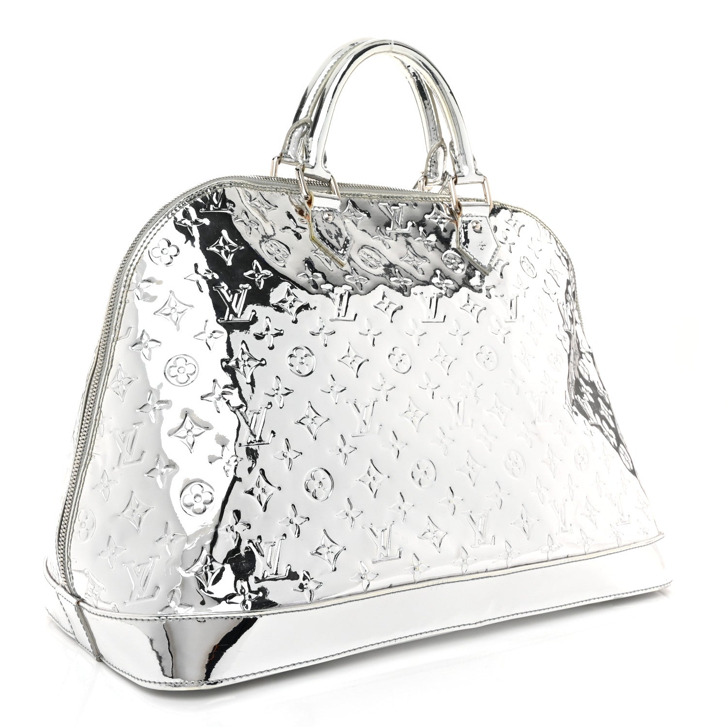 Louis Vuitton Monogram Miroir Alma GM XL Silver 3 of 12