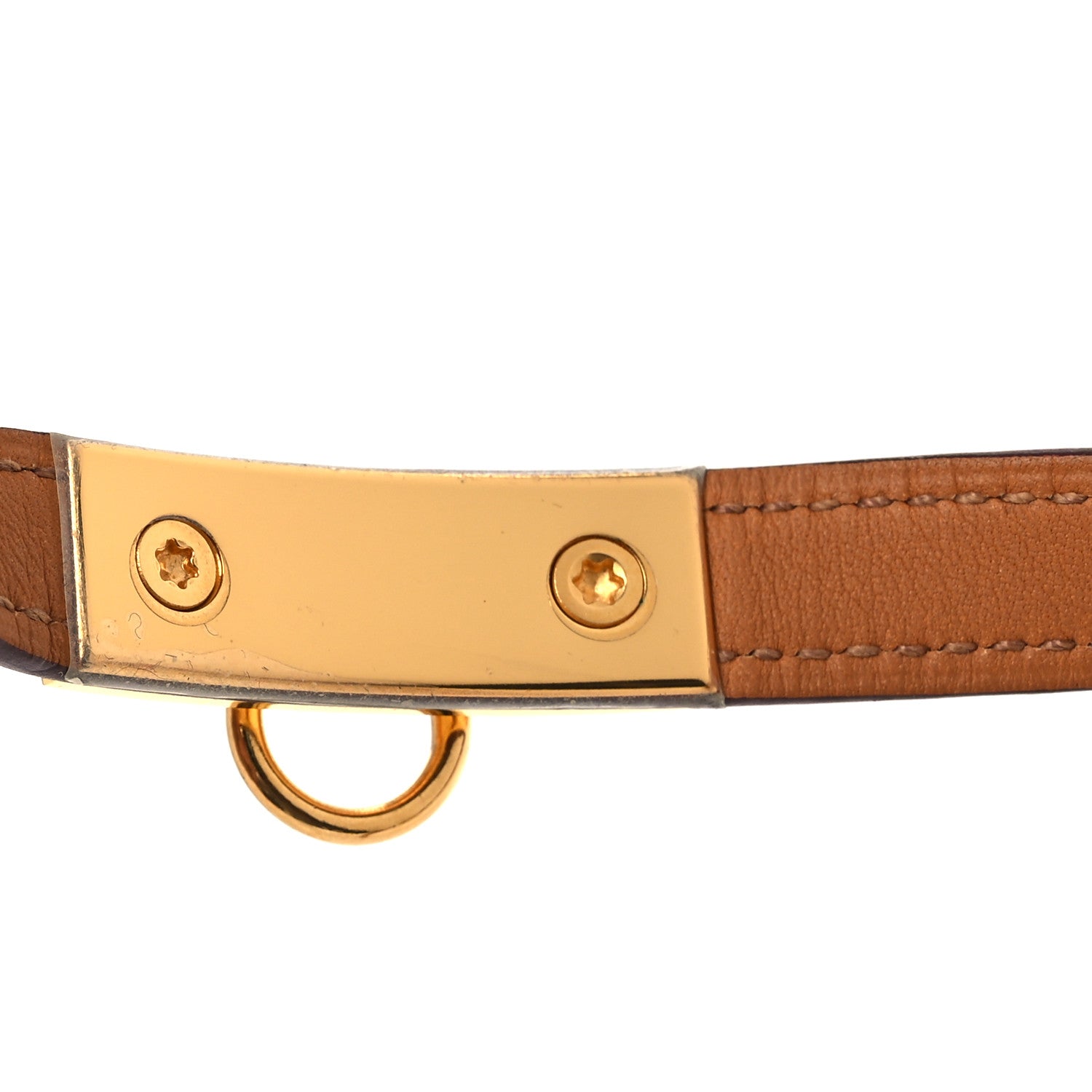 Hermes Epsom Rivale Double Tour Bracelet S Orange 6 of 8
