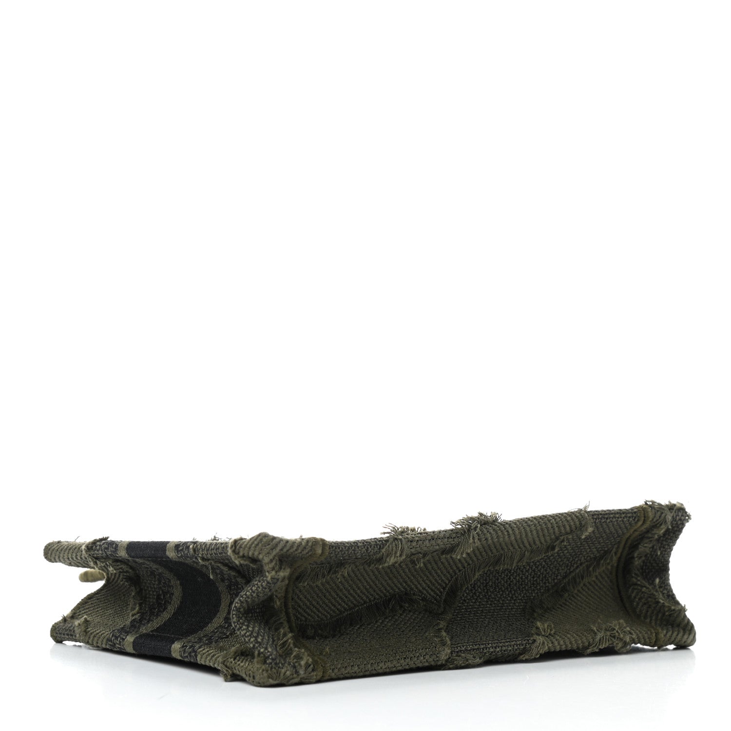 Christian Dior Canvas Embroidered Camouflage Mini Book Tote Green 4 of 9