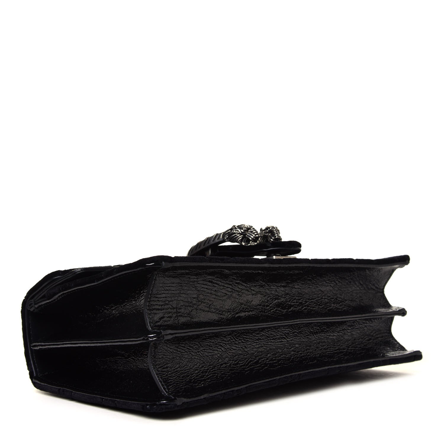 Gucci Velvet GG Monogram Small Dionysus Shoulder Bag Blue Black 7 of 8