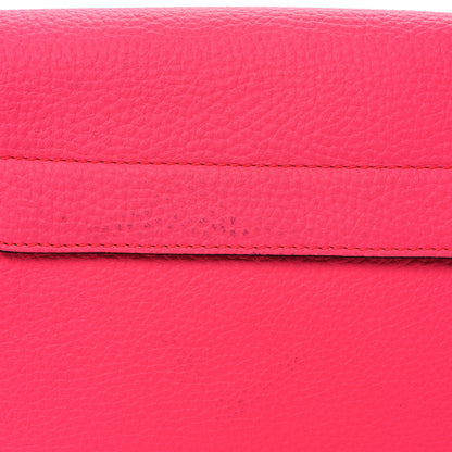 Burberry Calfskin Smooth Grain Small Burleigh Crossbody Bag Neon Pink 12 of 13
