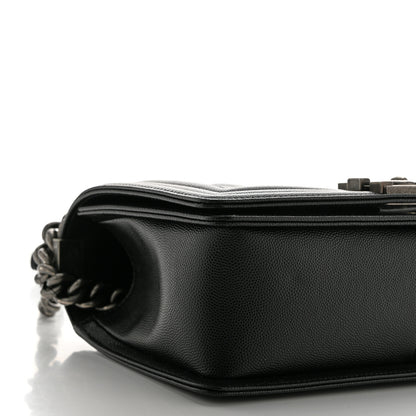 Chanel Caviar Quilted Medium Boy Flap Black 9 of 10