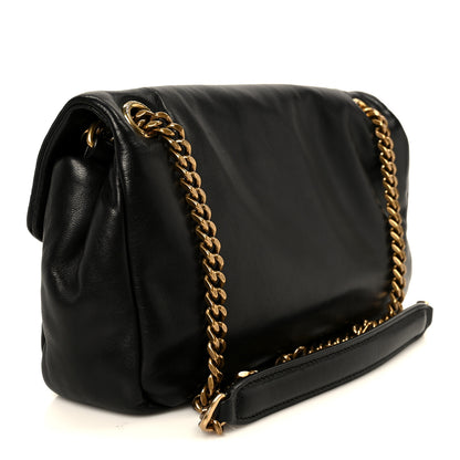 Saint Laurent Plunged Lambskin Calypso Black 3 of 11