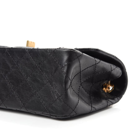 Chanel Aged Calfskin Quilted 2.55 Reissue Mini Flap Black 7 of 12