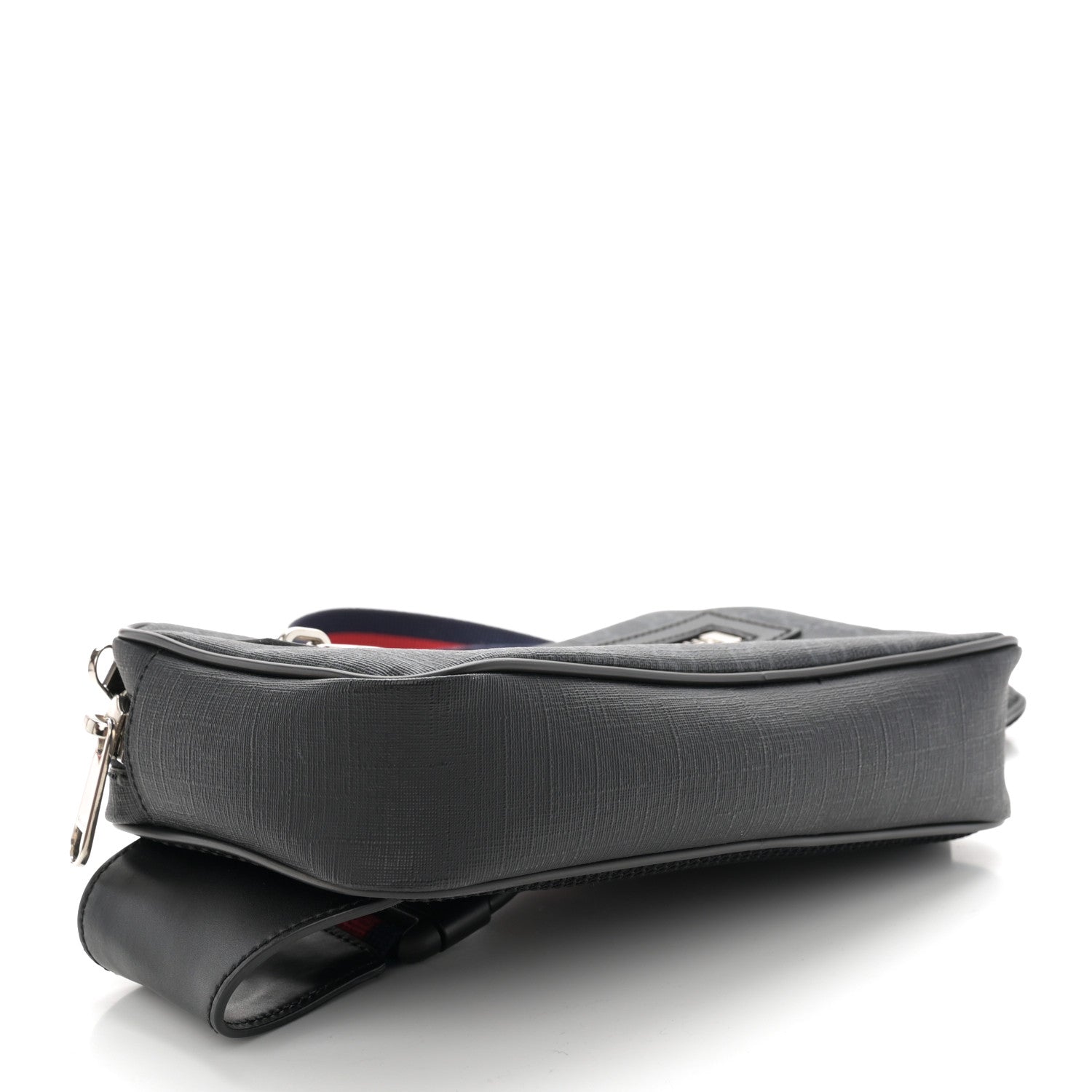 Gucci Soft GG Supreme Monogram Web Belt Bag Black Grey 4 of 11