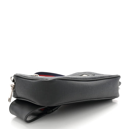 Gucci Soft GG Supreme Monogram Web Belt Bag Black Grey 4 of 11