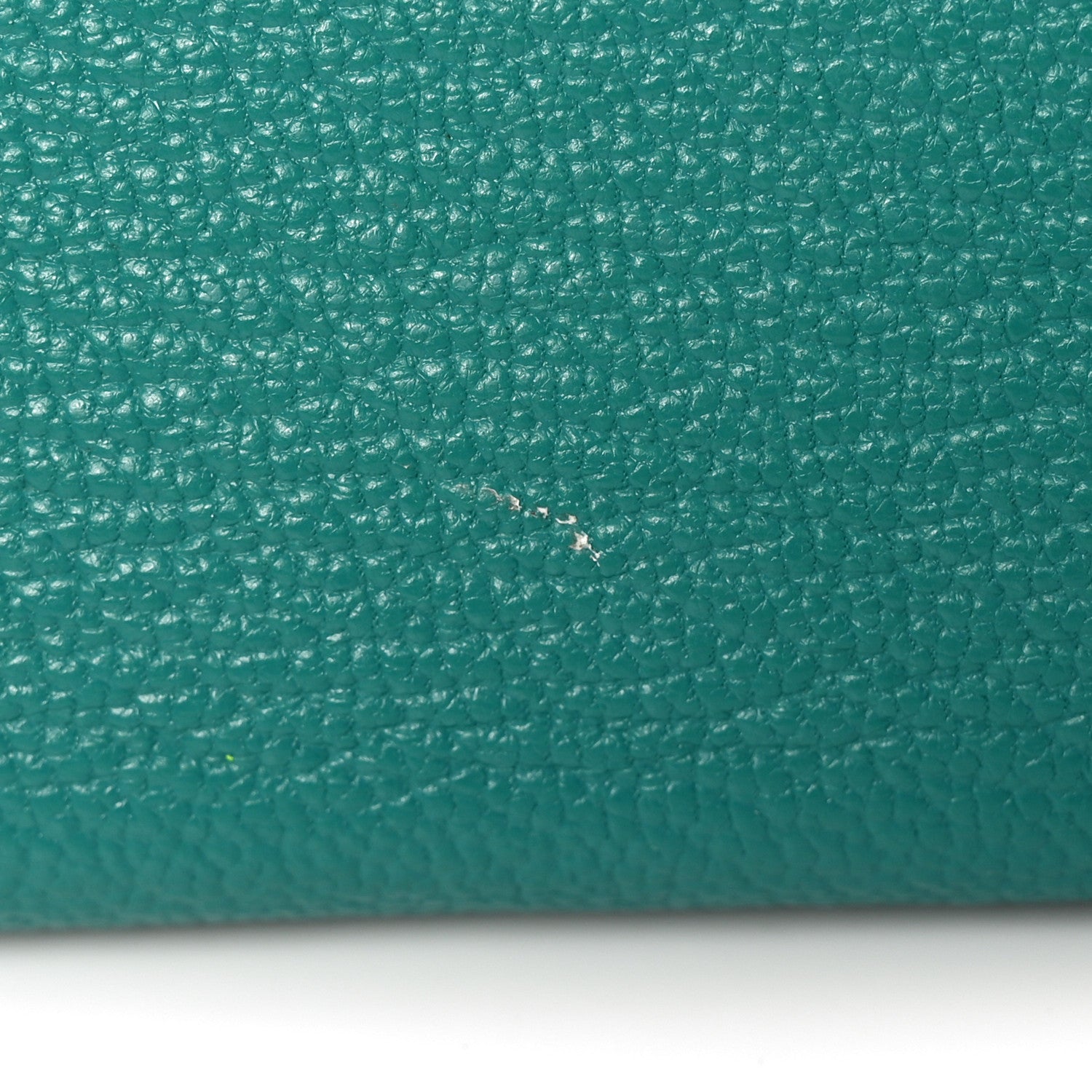 Hermes Chèvre Mysore Bearn Gusset Wallet Bleu Paon 9 of 10