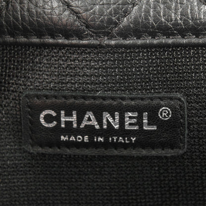 Chanel Calfskin Quilted XXL Travel Flap Bag Black 6 of 7