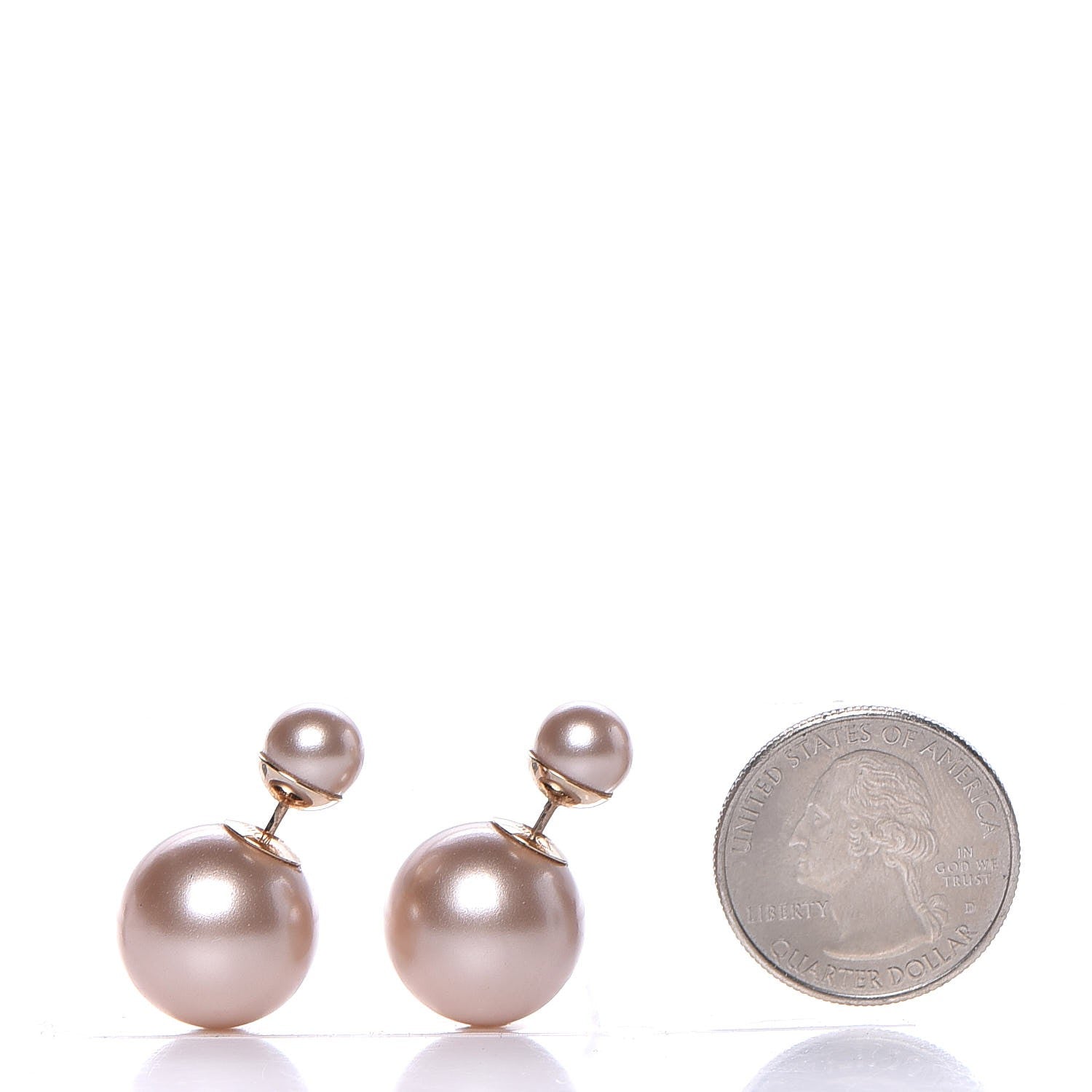 Christian Dior Pearl Mise En Dior Tribal Earrings Pink 2 of 5