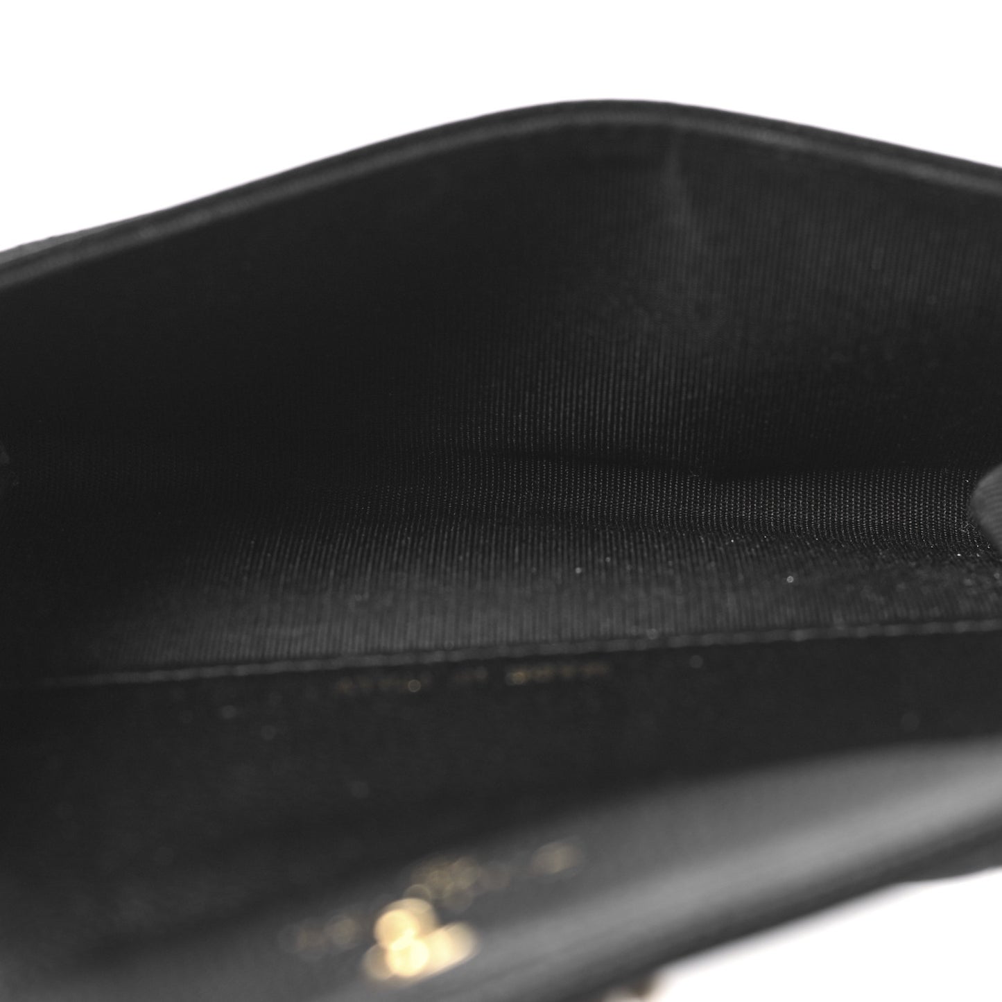Caviar Quilted Boy Flap Card Holder Black