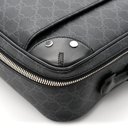 Gucci GG Supreme Monogram Briefcase Backpack Black Grey 18 of 20
