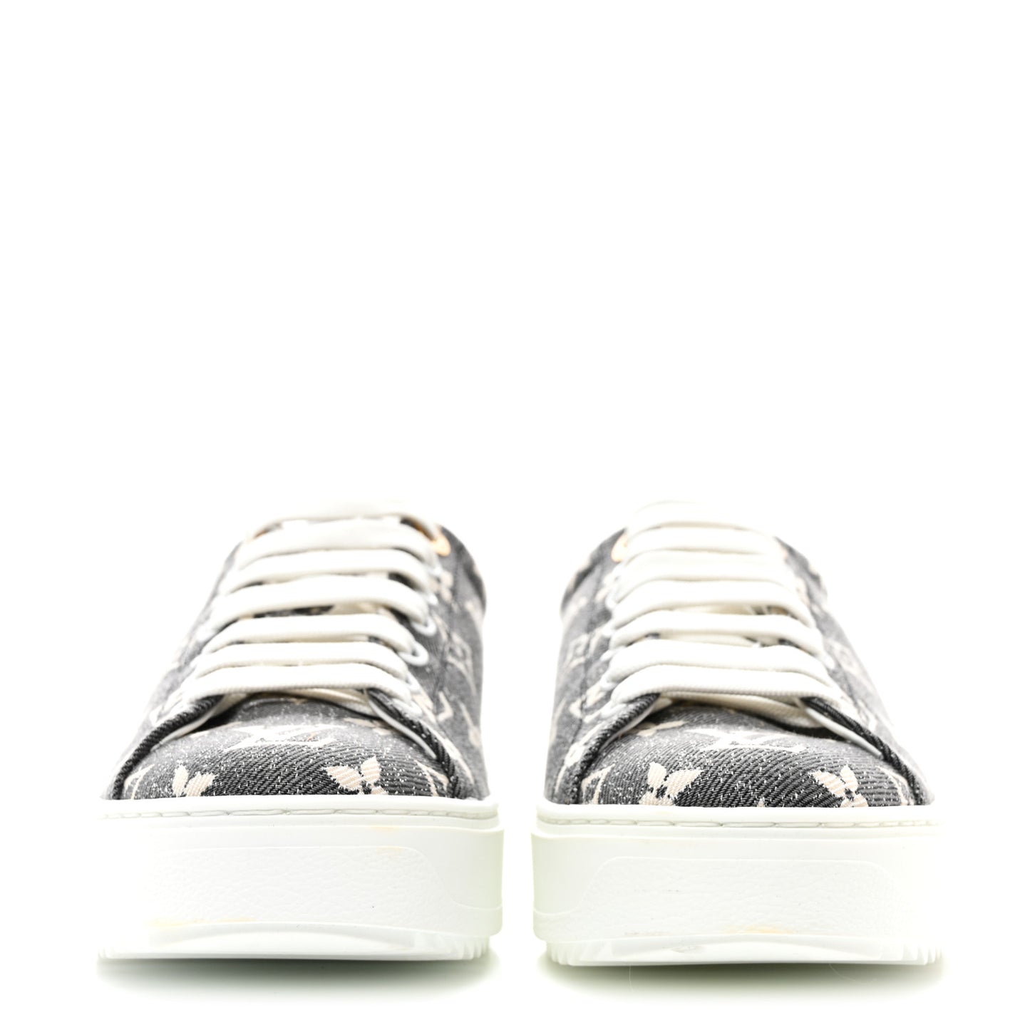 Denim Monogram Time Out Sneakers 37.5