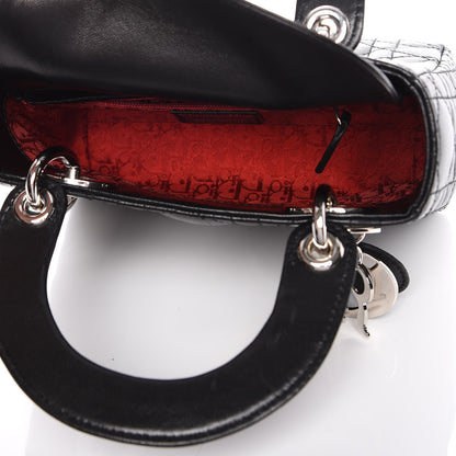 Christian Dior Lambskin Cannage Mini Lady Dior Black 5 of 7