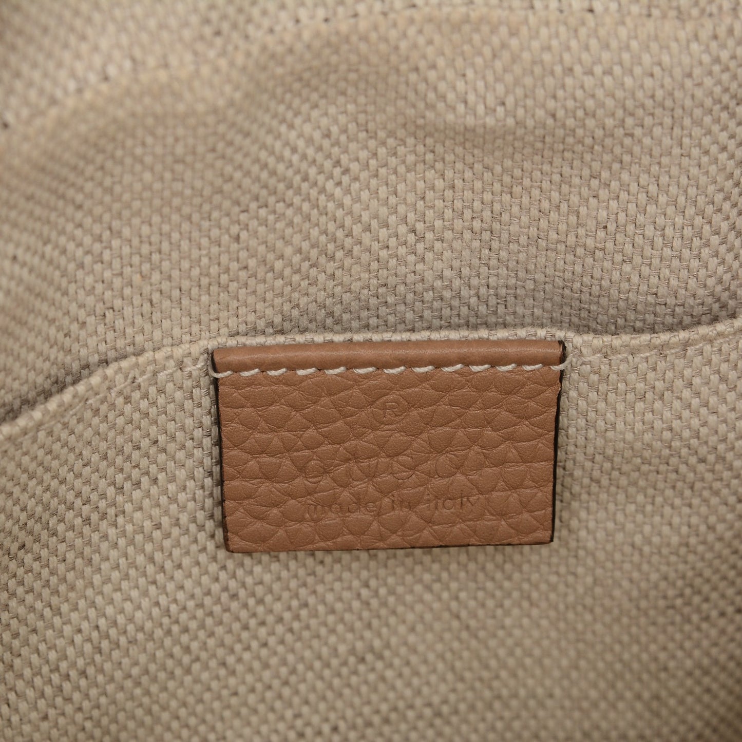 Pebbled Calfskin Small Soho Disco Bag Rose Beige