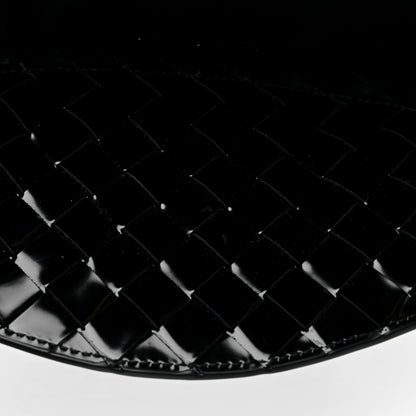 Bottega Veneta Patent Intrecciato Shoulder Bag Black 10 of 10