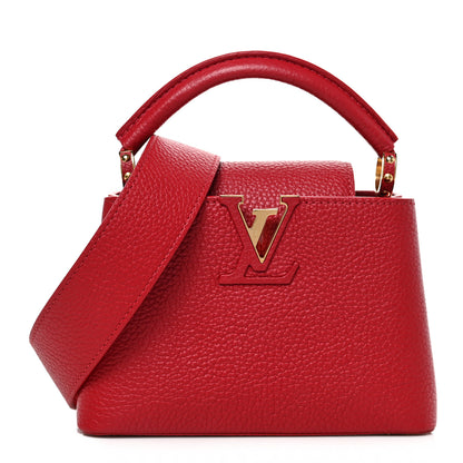 Louis Vuitton Taurillon Mini Capucines Scarlet 1 of 8