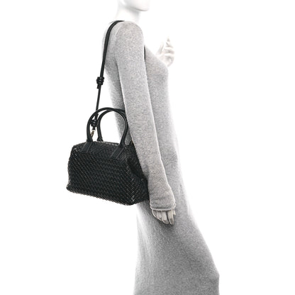 Bottega Veneta Nappa Intrecciato Medium Bauletto Black Black 2 of 9