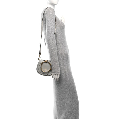 Chloe Calfskin Suede Small Nile Bracelet Bag Airy Grey 2 of 10