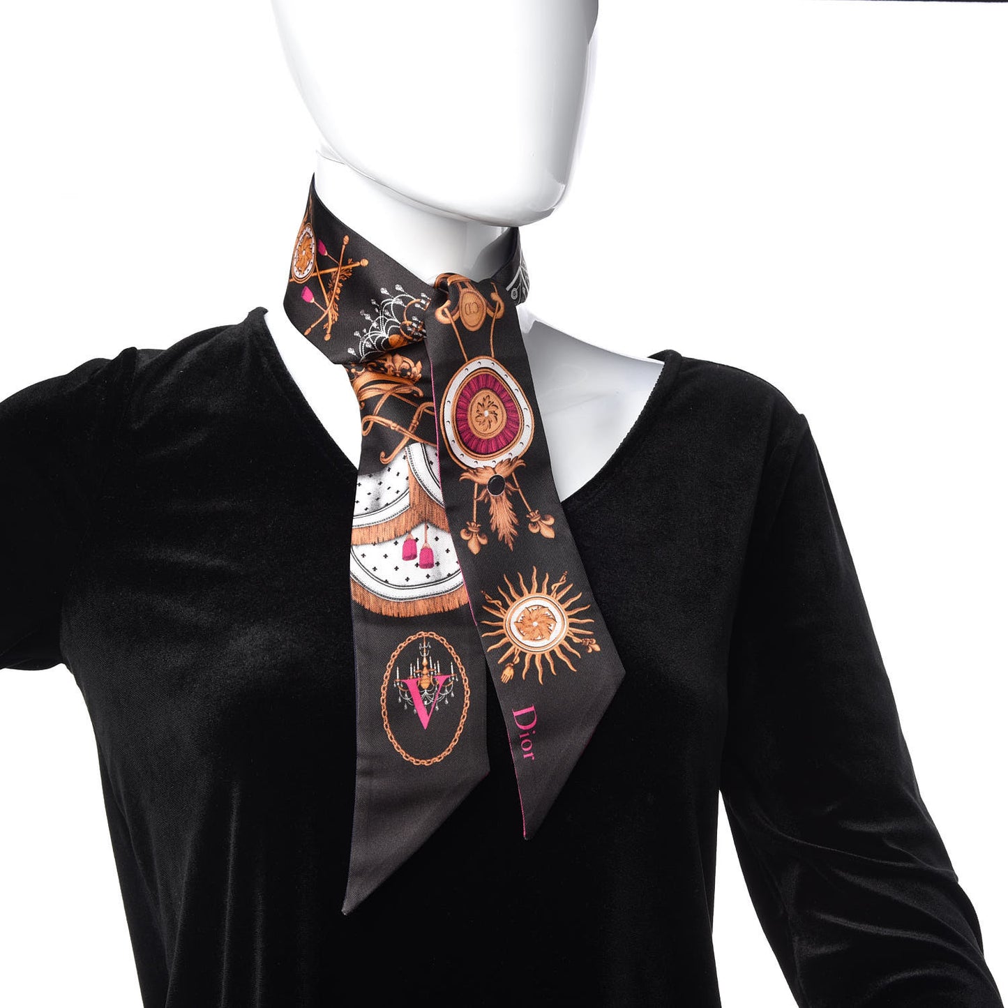 Silk ABCDior V Scarf