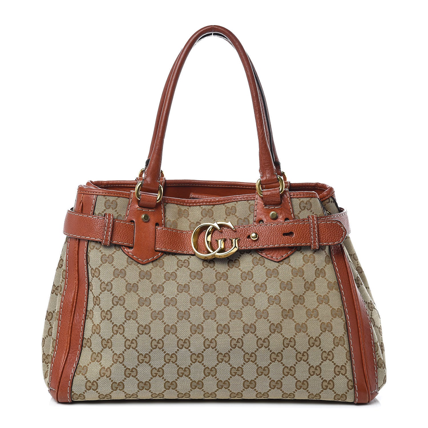 Gucci Monogram Medium GG Running Tote Orange 1 of 10