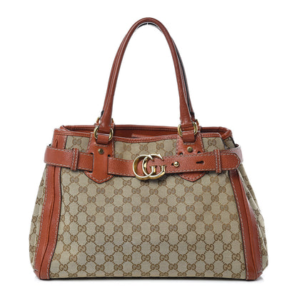 Gucci Monogram Medium GG Running Tote Orange 1 of 10