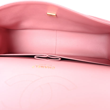 Chanel Caviar Quilted Jumbo Double Flap Pink 5 of 10