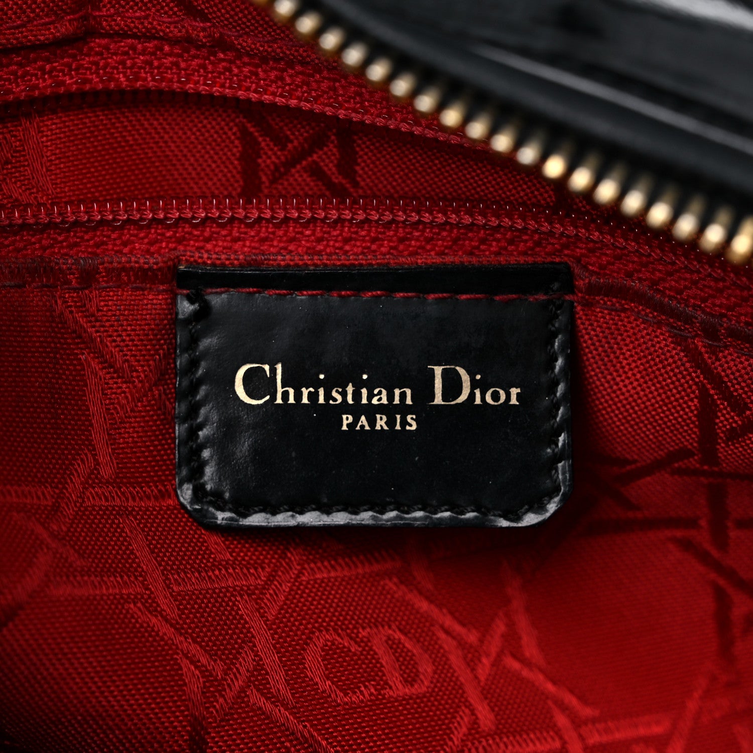 Christian Dior Patent Cannage Medium Lady Dior Black 6 of 16
