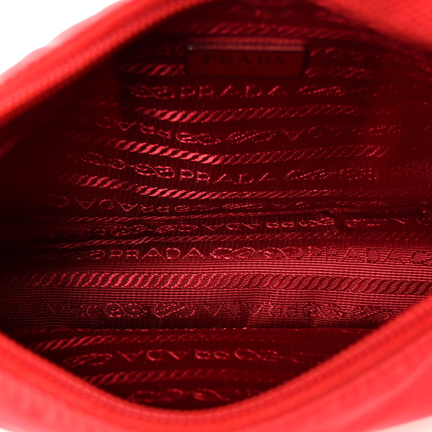 Tessuto Nylon Mini Re-Edition 2000 Bag Rosso