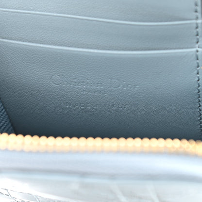 Christian Dior Patent Cannage Lady Dior Phone Holder Cloud Blue 6 of 9
