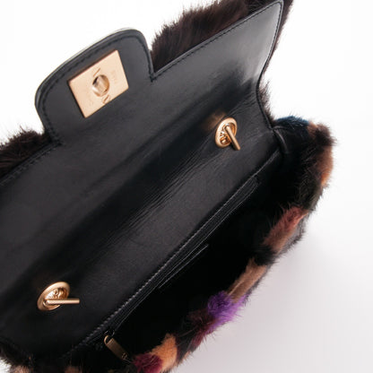 Chanel Mink Fur Medium Single Flap Multicolor 5 of 8