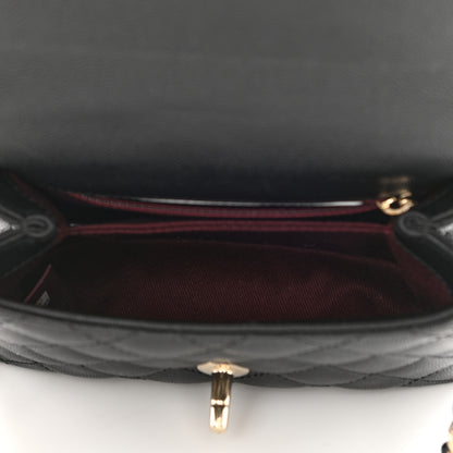 Chanel Caviar Quilted Extra Mini Coco Handle Flap Black 5 of 8