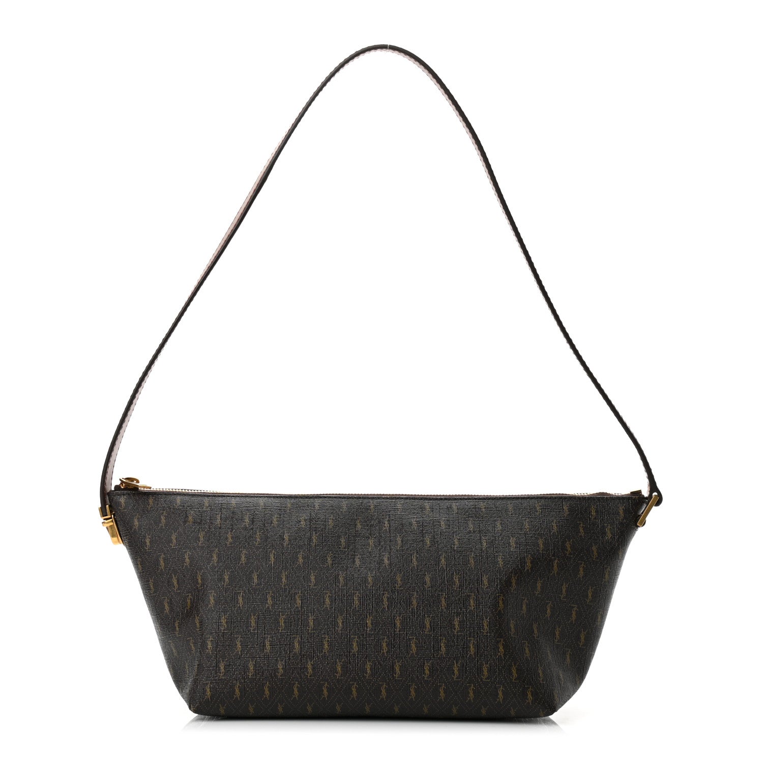 Saint Laurent Canvas Smooth Calfskin Le Monogramme Crossbody Bag Chestnut 1 of 9