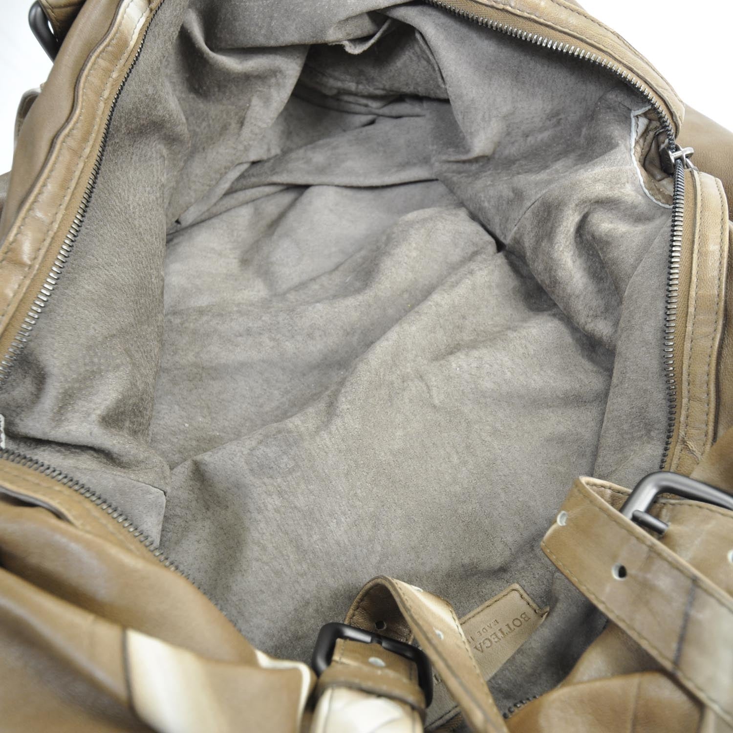 Bottega Veneta Leather Lightweight Tye Dye Duffel Cigar 5 of 11