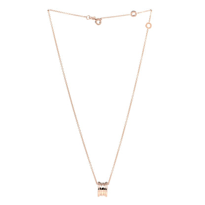 Bulgari 18K Rose Gold B.Zero1 Pendant Necklace 2 of 8